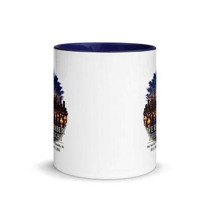 9/11-We Remember their Light Mug w/ Navy Blue Inside | Americish