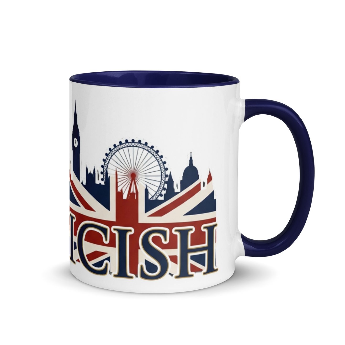 Americish Skylines Patriotic Mug w/ Navy Blue Inside | Americish