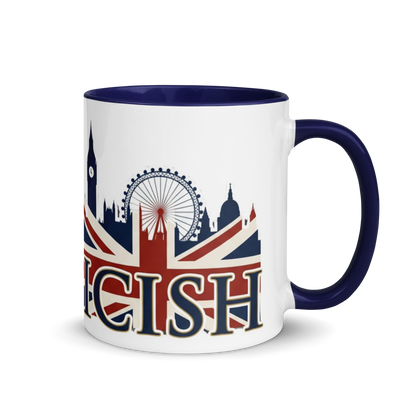 Americish Skylines Patriotic Mug w/ Navy Blue Inside | Americish